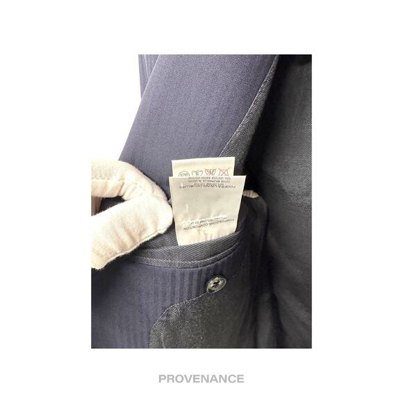 🔴  Alexander McQueen Jacket Coat Blazer - Striped Navy 36R - Picture 13 of 15